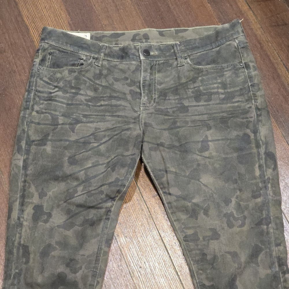 Polo Ralph Lauren Women's Tompkins Skinny Waxed Camouflage Jeans Size 36x32‎ - Picture 3 of 11